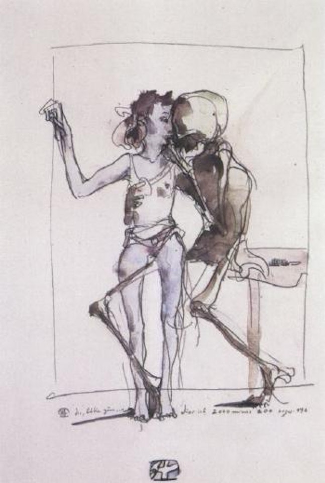Death and the girl by Horst Janssen