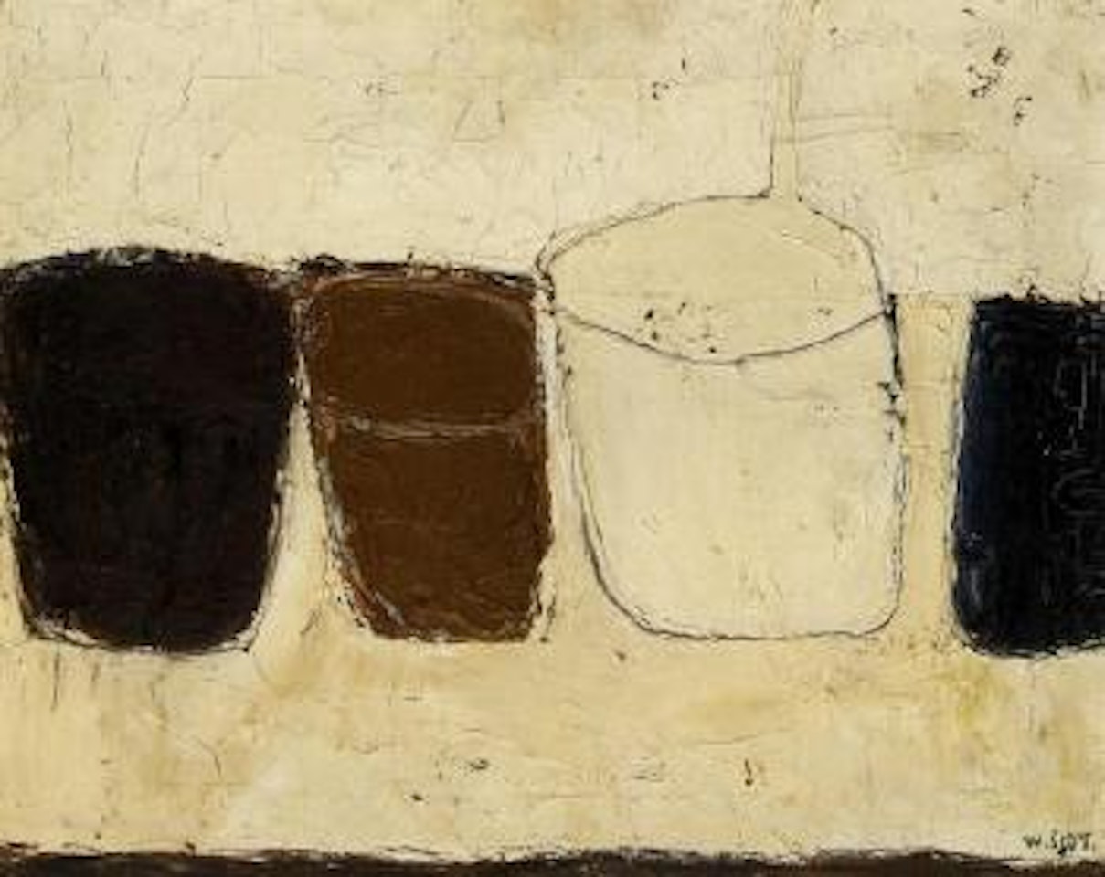 White, brown and black by William Scott