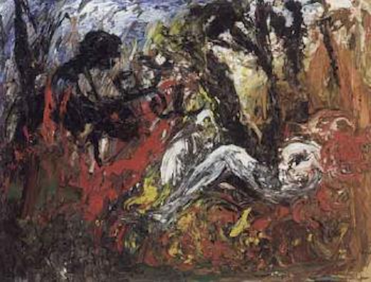 Lovers in a copse by Arthur Merric Bloomfield Boyd