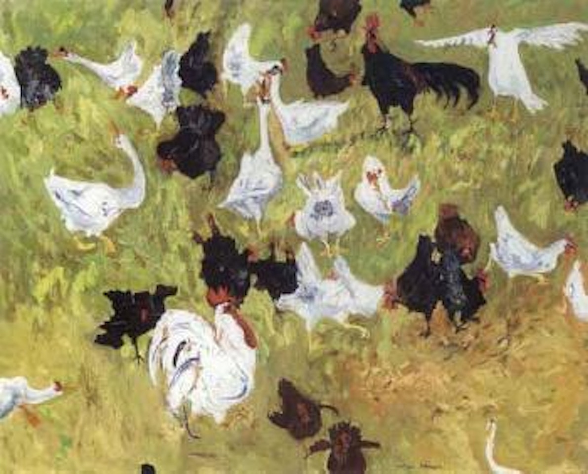 Chooks and ducks, Birkdale by William Francis Robinson