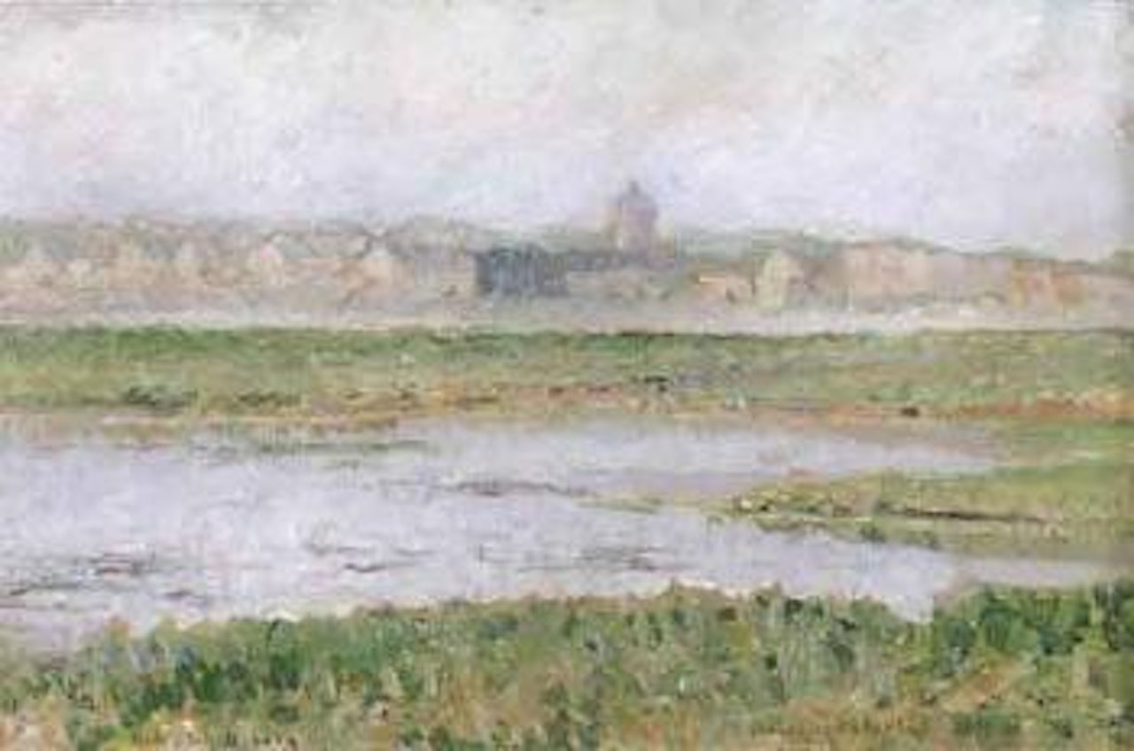 French landscape, Souvenier d'Etaples by Anshelm Schultzberg