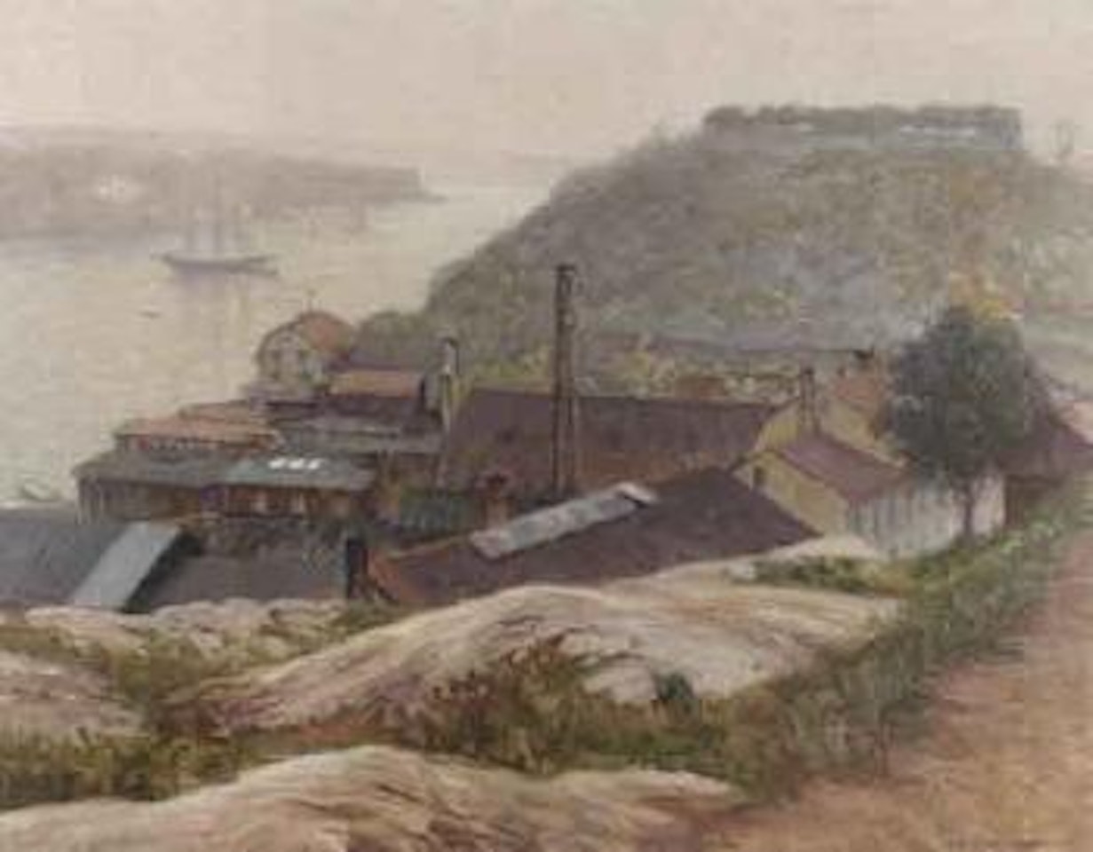 View across Fafangen and Stockholm's inlet by Anshelm Schultzberg