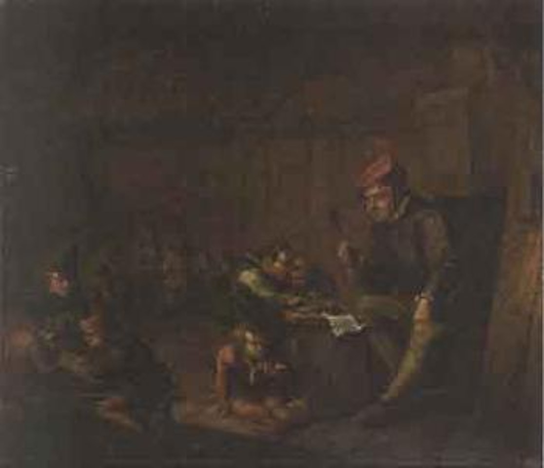 Lesson at school by Egbert van Heemskerk III