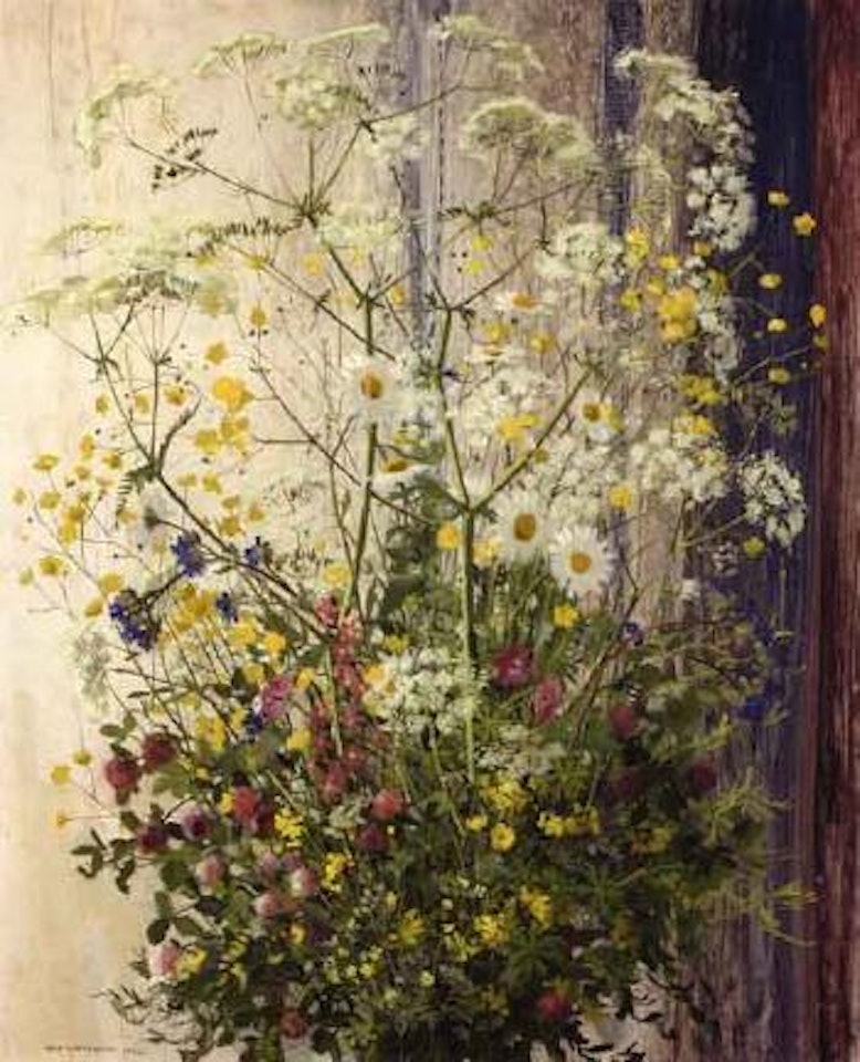 Midsummer wild flowers by Olle Hjortzberg