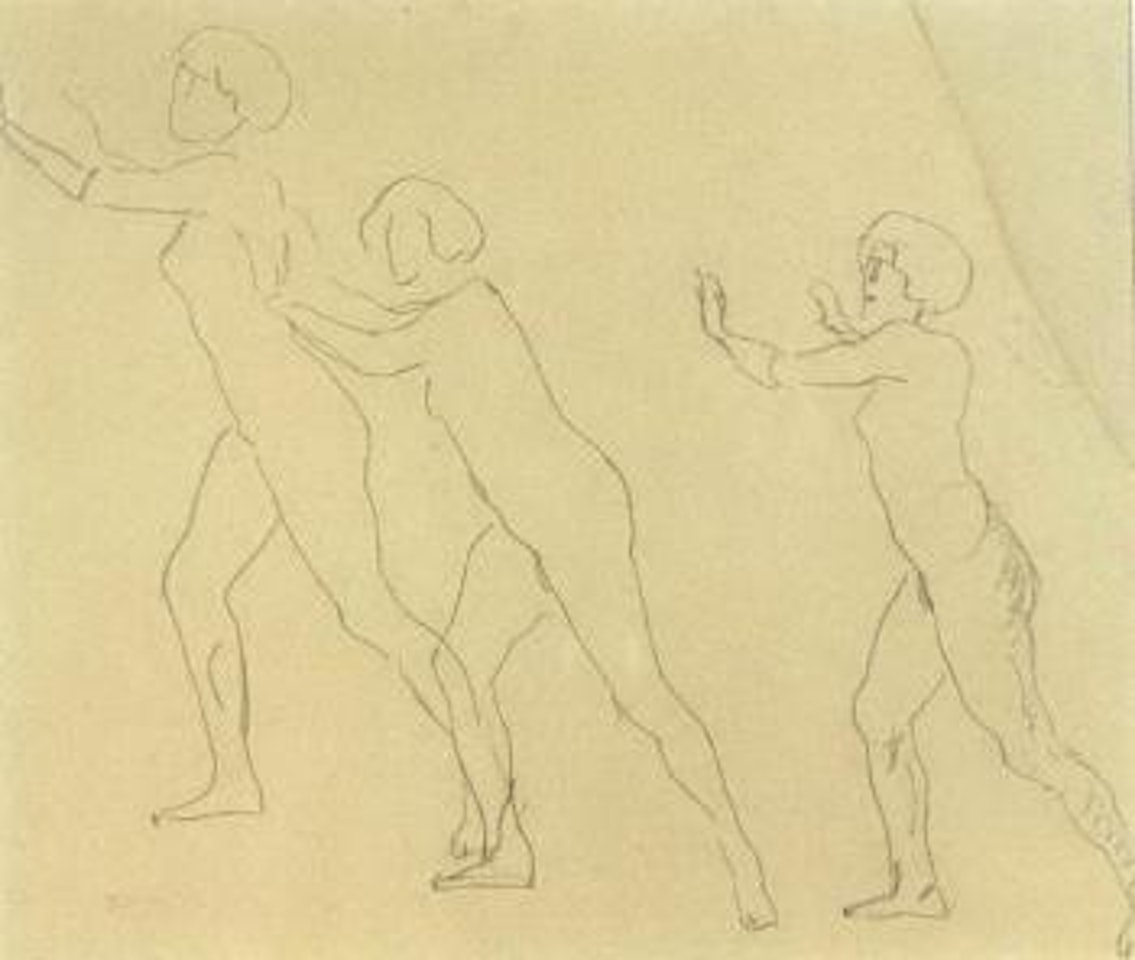 Friends in the nude by Ferdinand Hodler