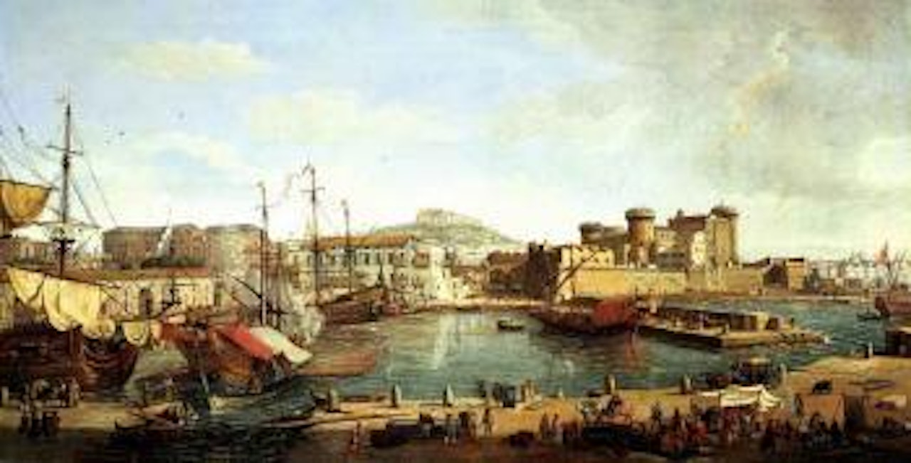 Naples, a view of the Darsena by Gaspar van Wittel