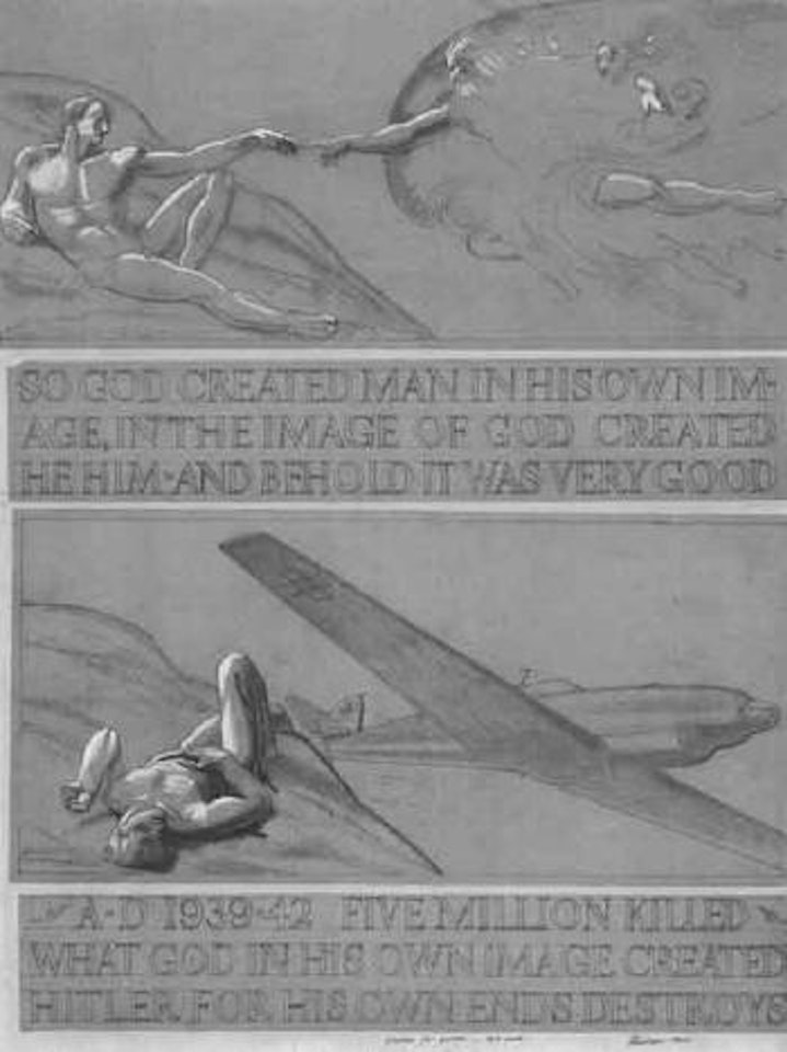 Creation of man by Rockwell Kent