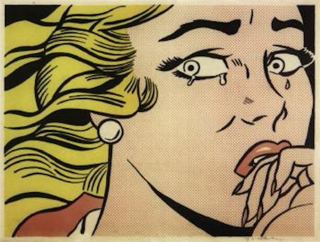 Crying girl by Roy Lichtenstein