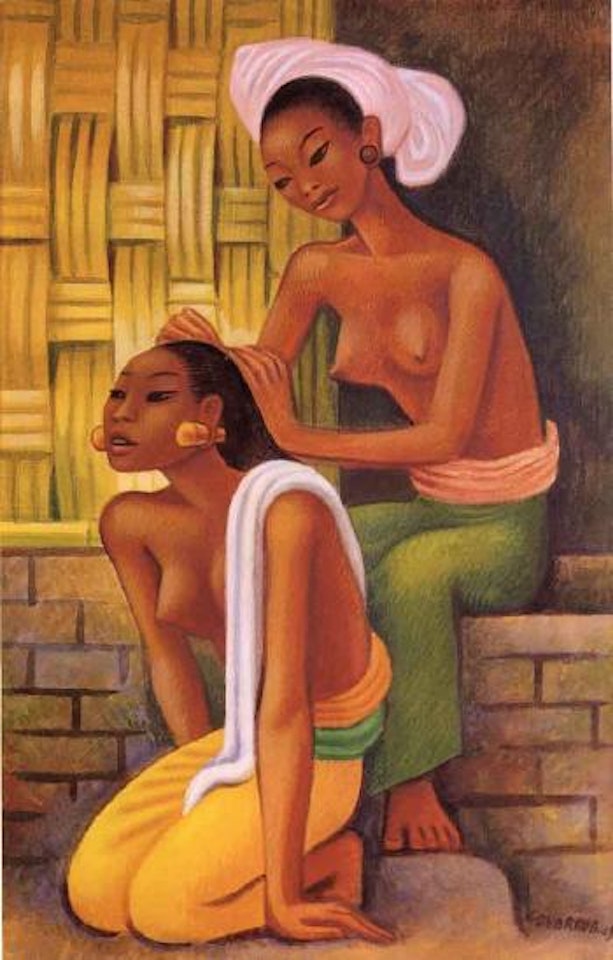 Two Balinese girls by Miguel Covarrubias