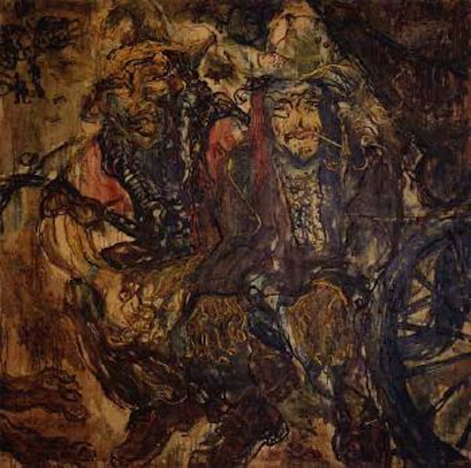 Two gypsies by Affandi