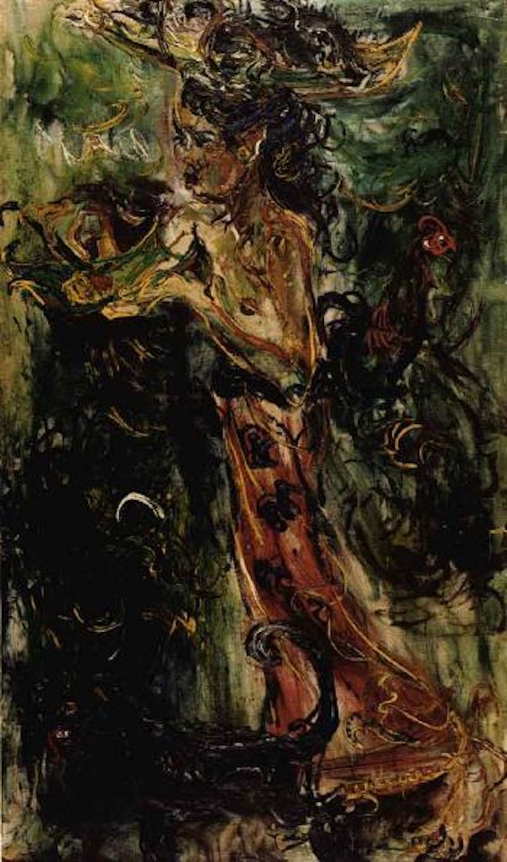 Offering sadjen by Affandi