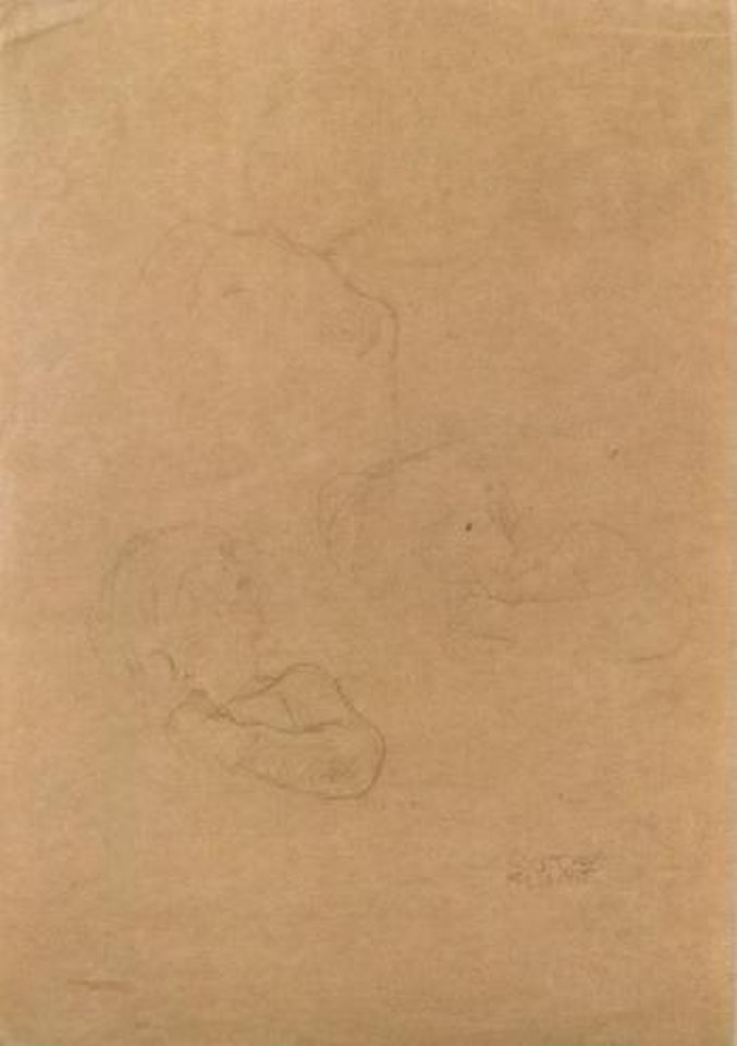 Children's heads by Gustav Klimt