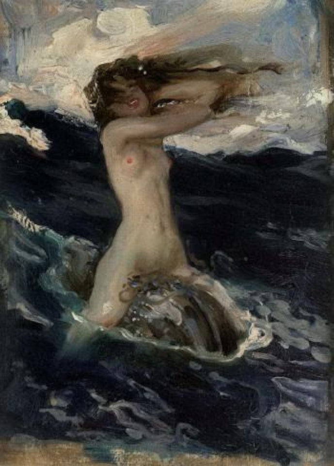 Study for the foam sprite by Herbert James Draper