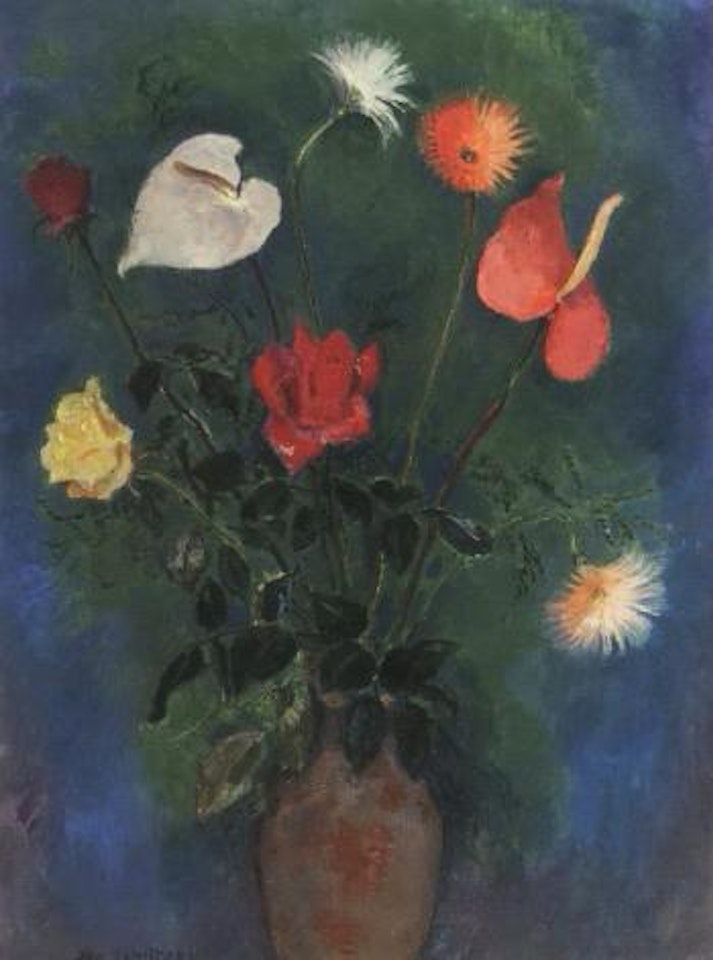 Still life with flowers in a vase by Jan Sluyters