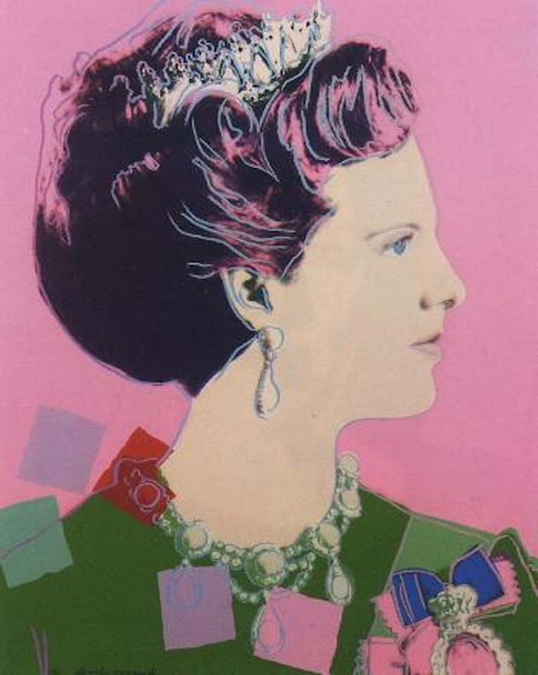 Queen Margareth of Denmark by Andy Warhol