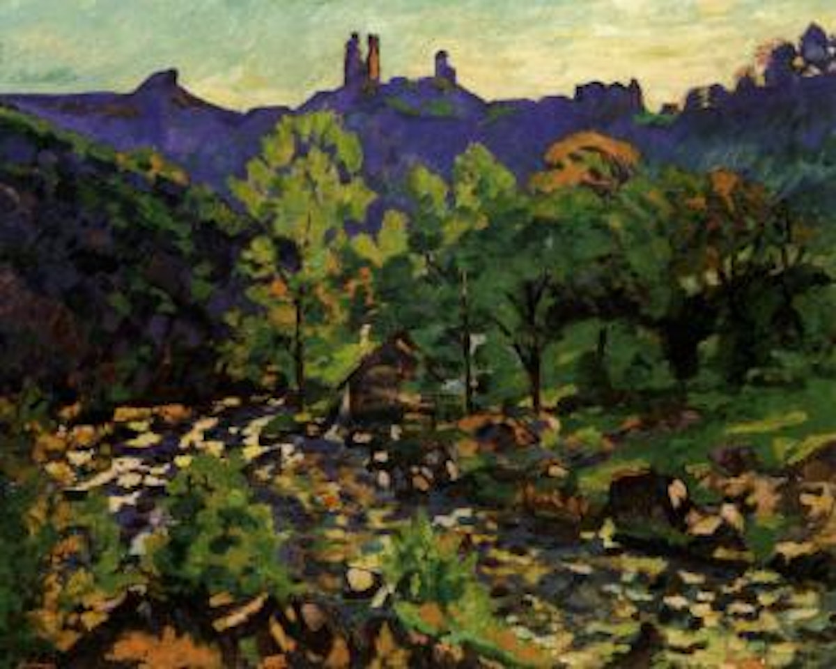 Les ruines du chateau, Crozant by Armand Guillaumin