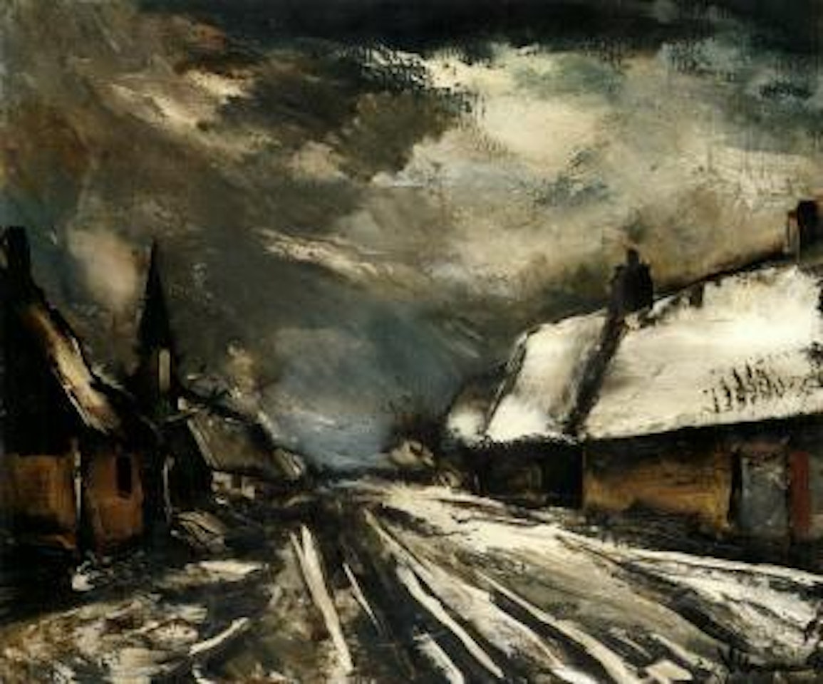 Route de village en hiver by Maurice de Vlaminck