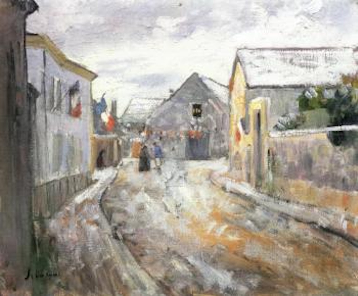 La rue pavoisee by Henri Lebasque