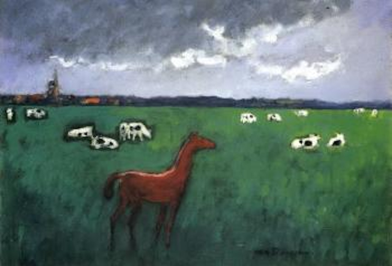 Poulain dans la prairie Hollandaise by Kees van Dongen