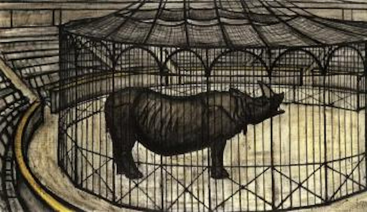 Le rhinoceros by Bernard Buffet