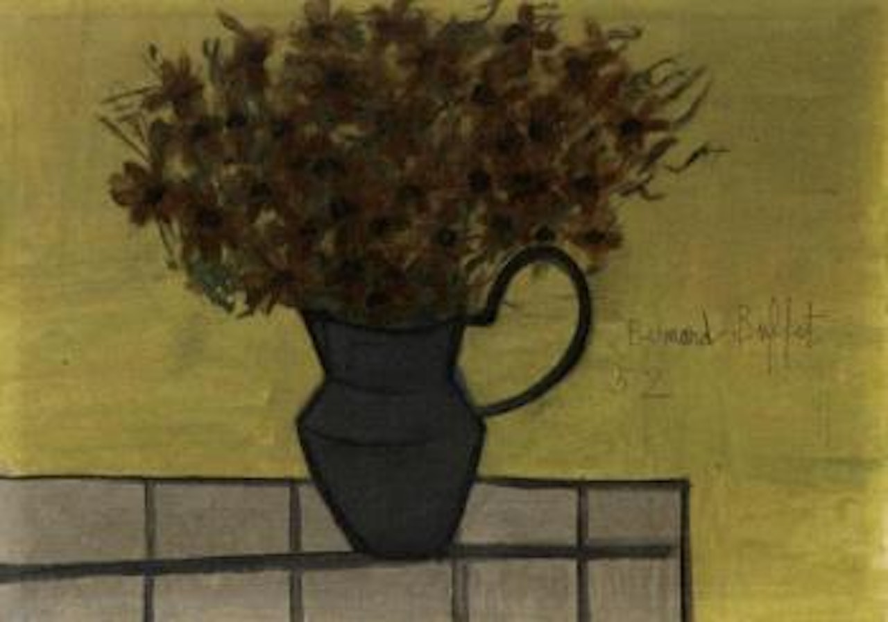 Fleurs dans un pichet by Bernard Buffet