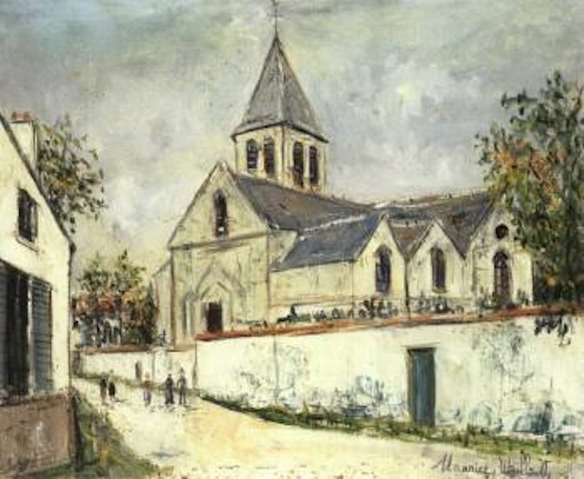 Eglise de Boursonne, Oise by Maurice Utrillo