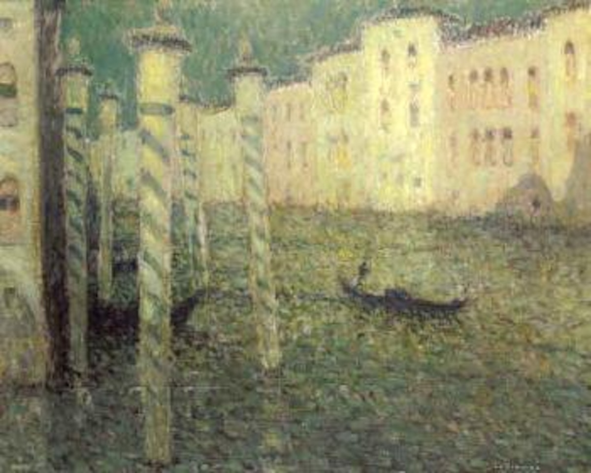 Le grand canal au clair du lune, Venise by Henri Le Sidaner