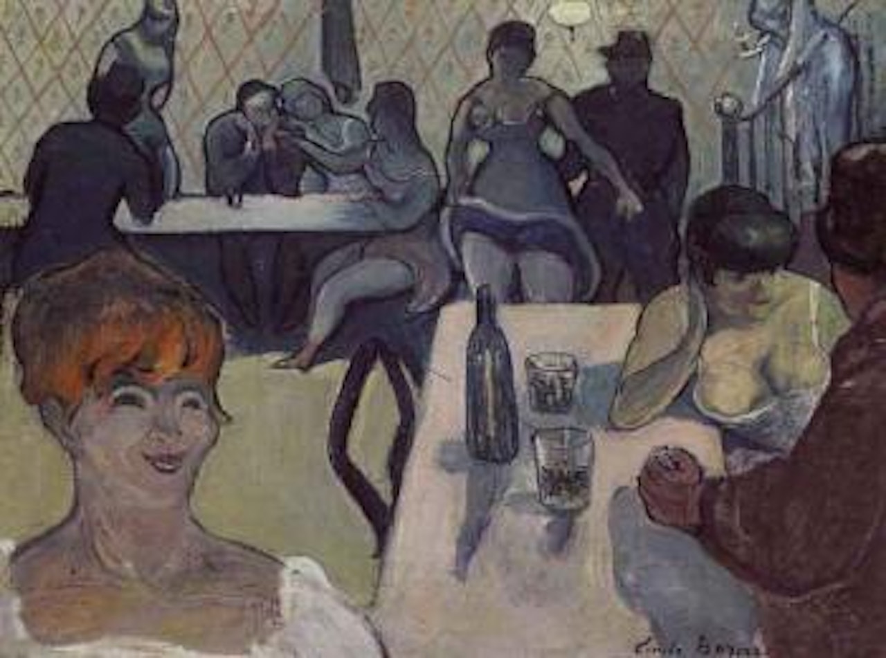 Scene de cabaret - Julie la Rousse by Emile Bernard