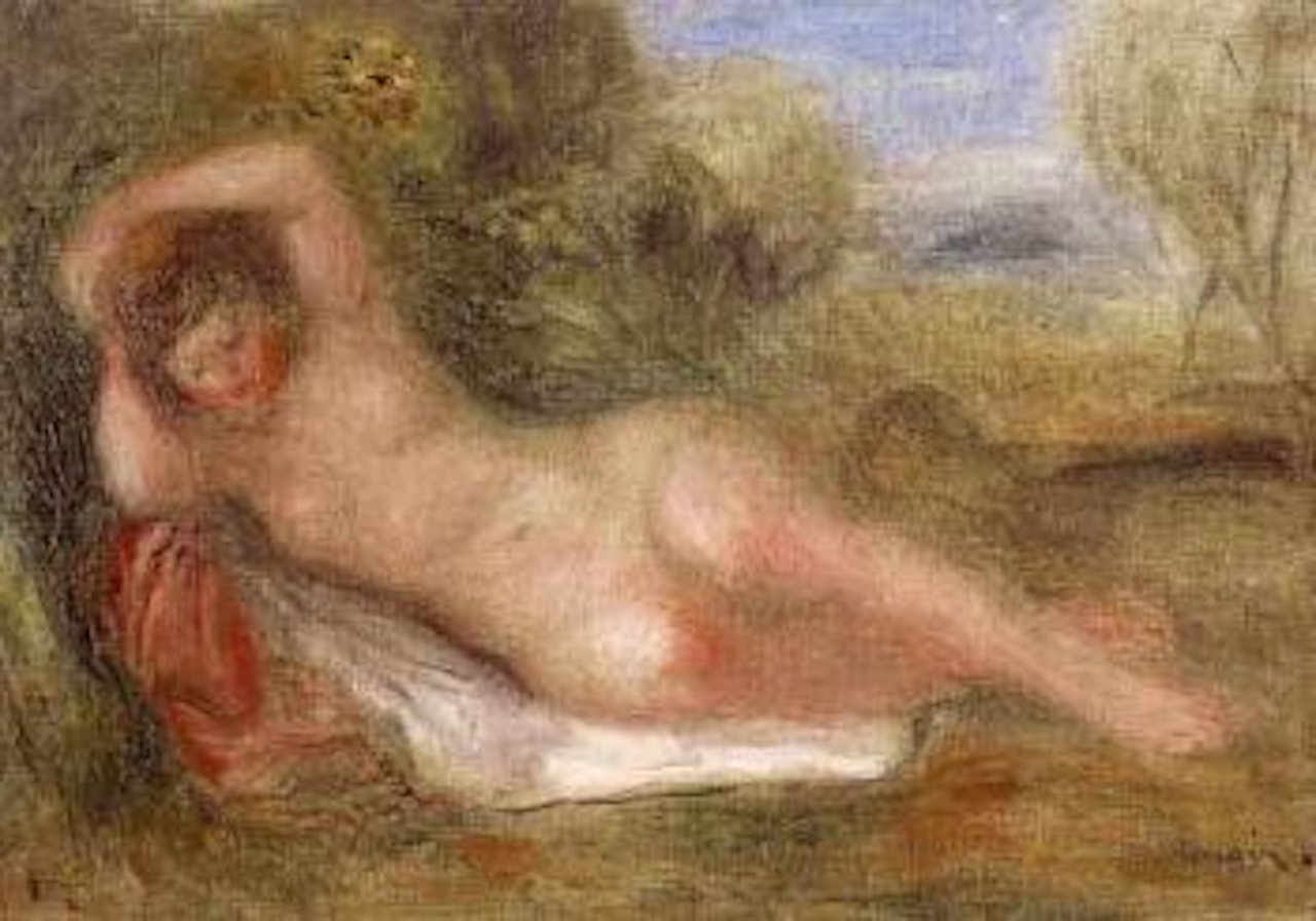 Nymphe couchee by Pierre-Auguste Renoir