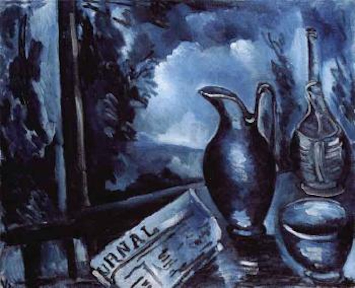 Nature morte au pichet bleu by Maurice de Vlaminck