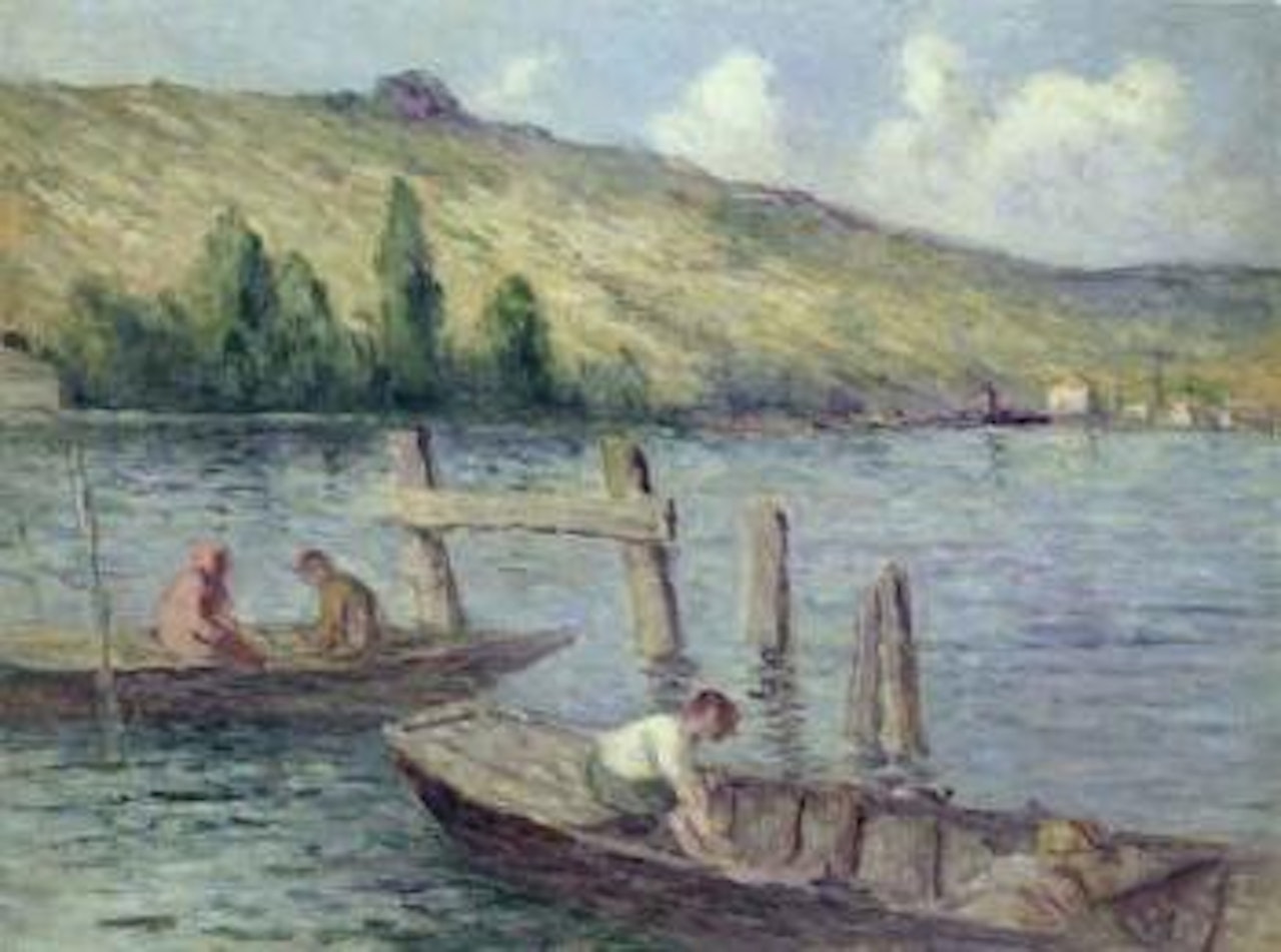 Promenade en bateau by Maximilien Luce