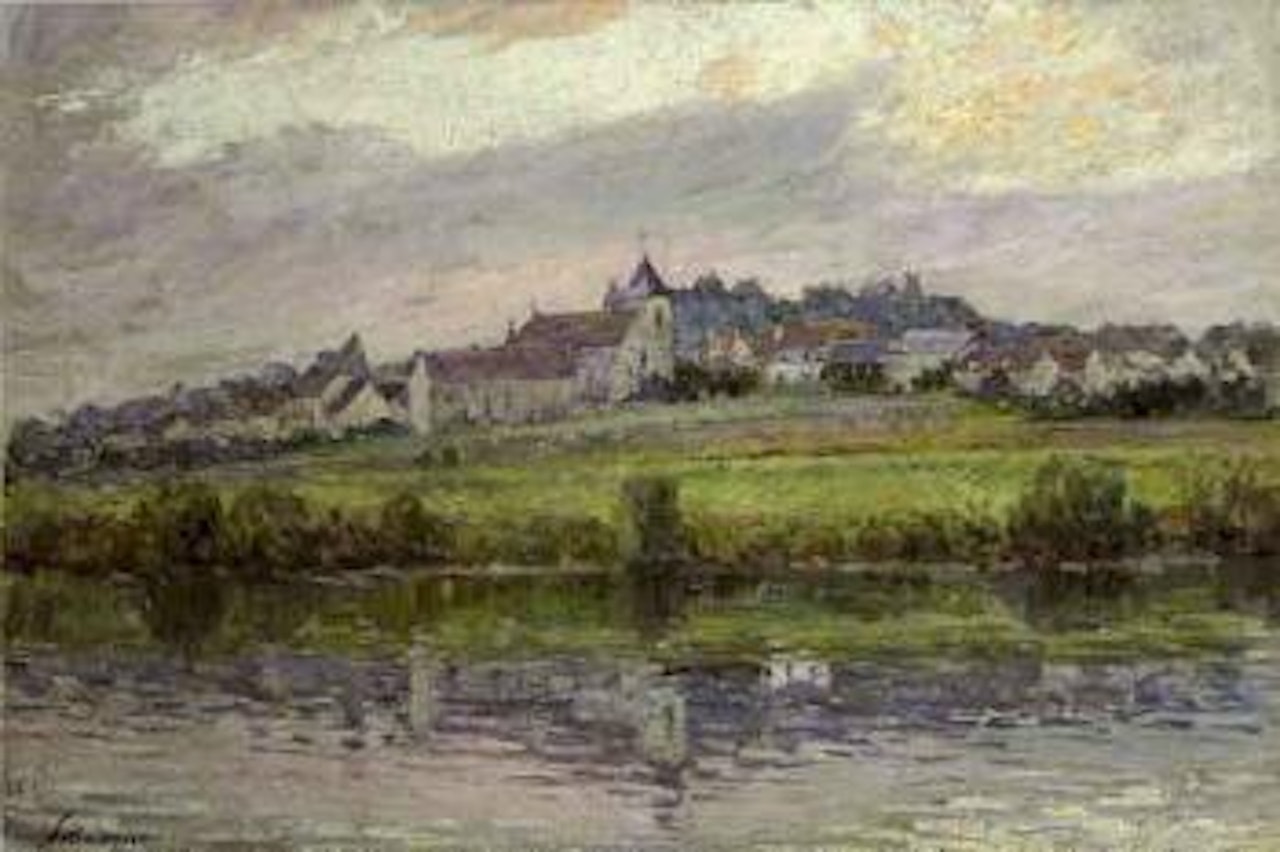 Village au bord de la riviere by Henri Lebasque