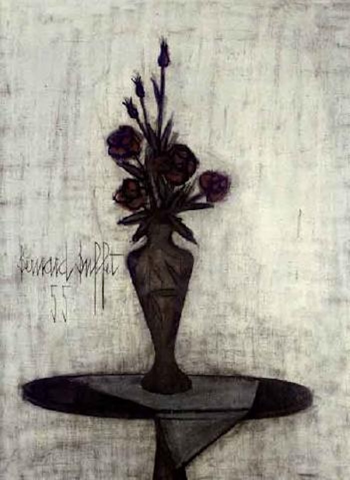 Roses dans vase de galle by Bernard Buffet