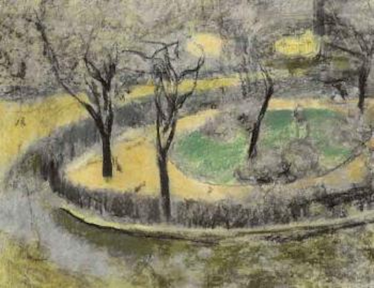 Le square apres la pluie by Édouard Vuillard