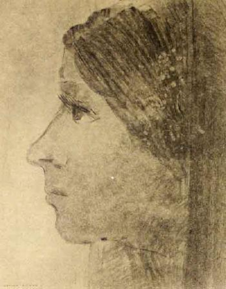 Tete de femme by Odilon Redon