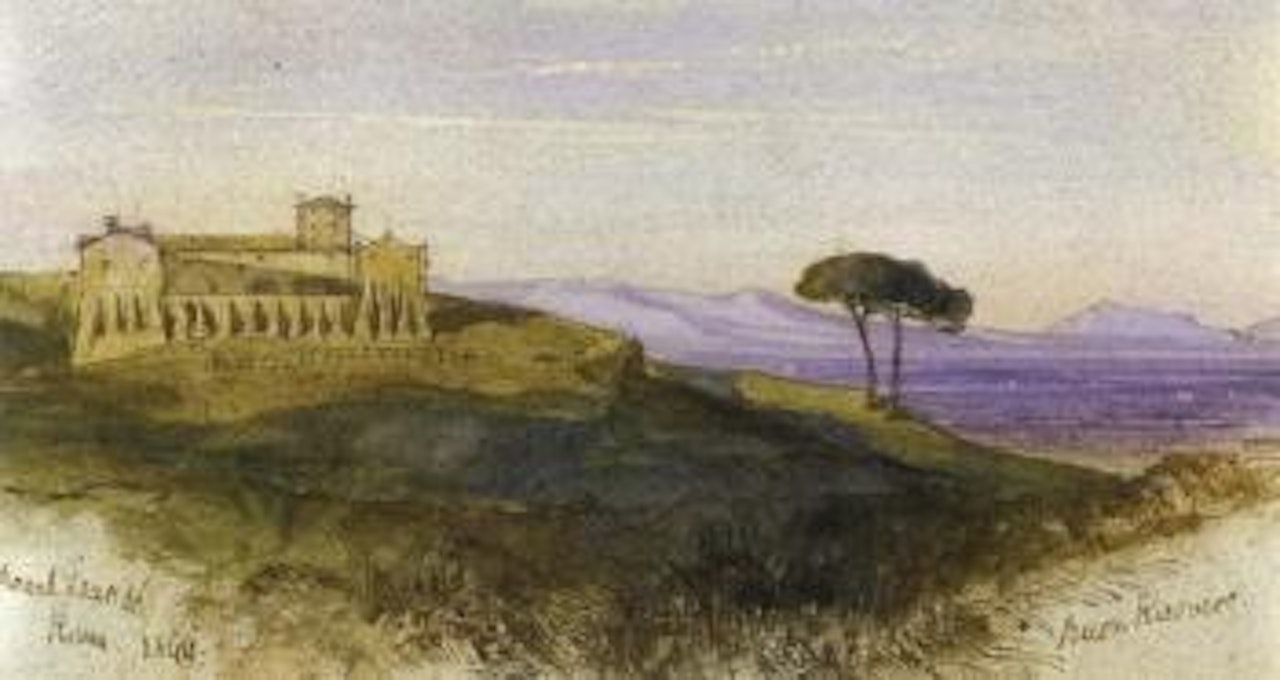 Buon Ricovero, Rome by Edward Lear