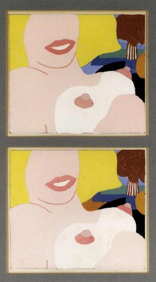 Double study for great American nude no.8 by Tom Wesselmann