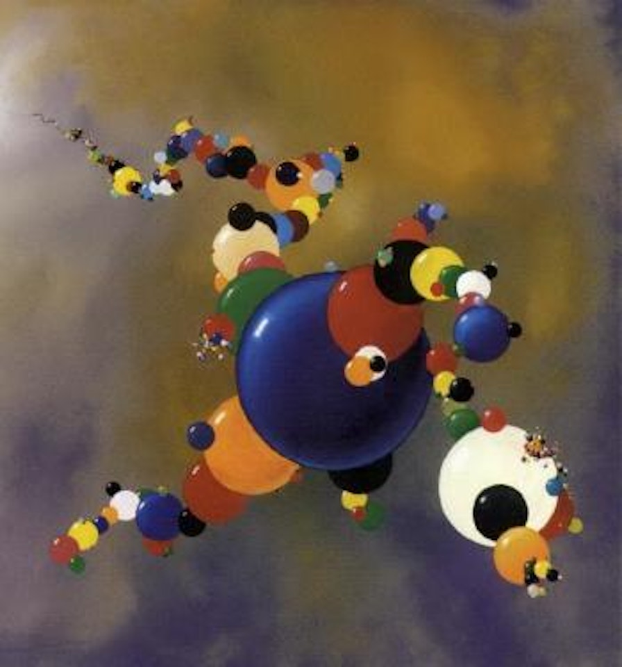 Artificial gravitation painting no.1 by Keith Tyson