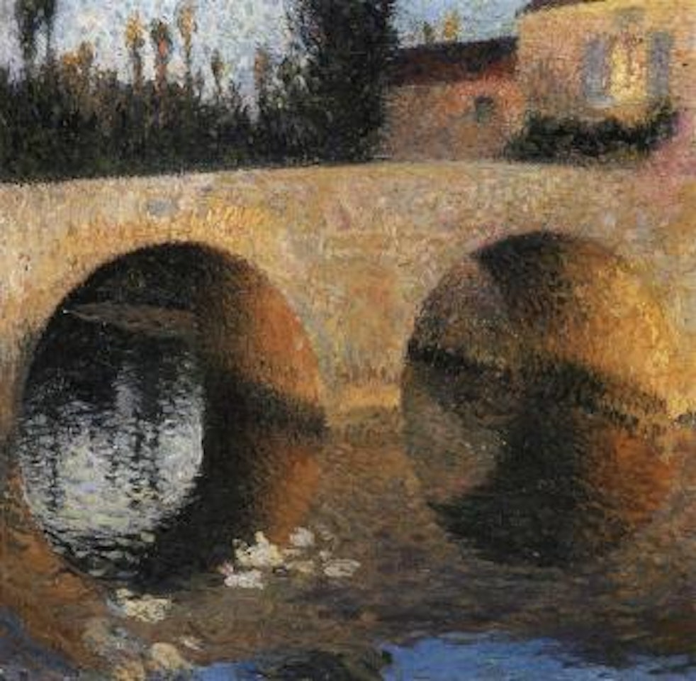 Le pont de Labastide du vert, vue de l'Ouest by Henri Jean Guillaume Martin