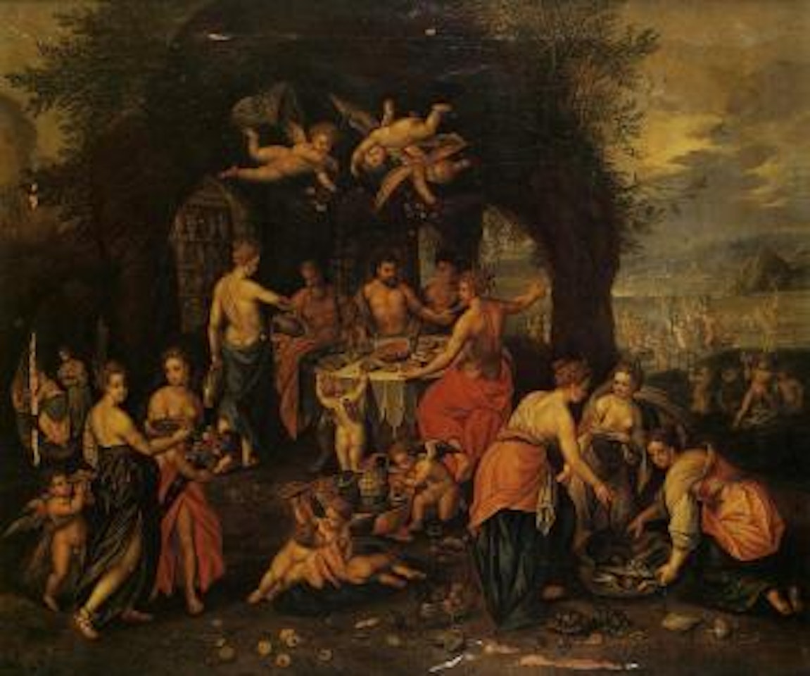 Le banquet des dieux by Hendrick de Clerck