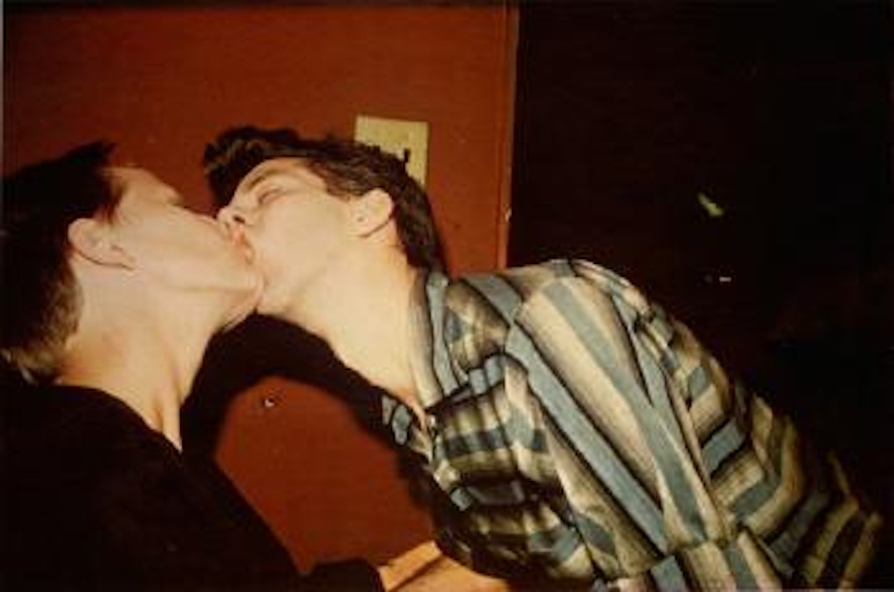 Philippe H and Suzanne kissing at Euthanasia, NYC by Nan Goldin