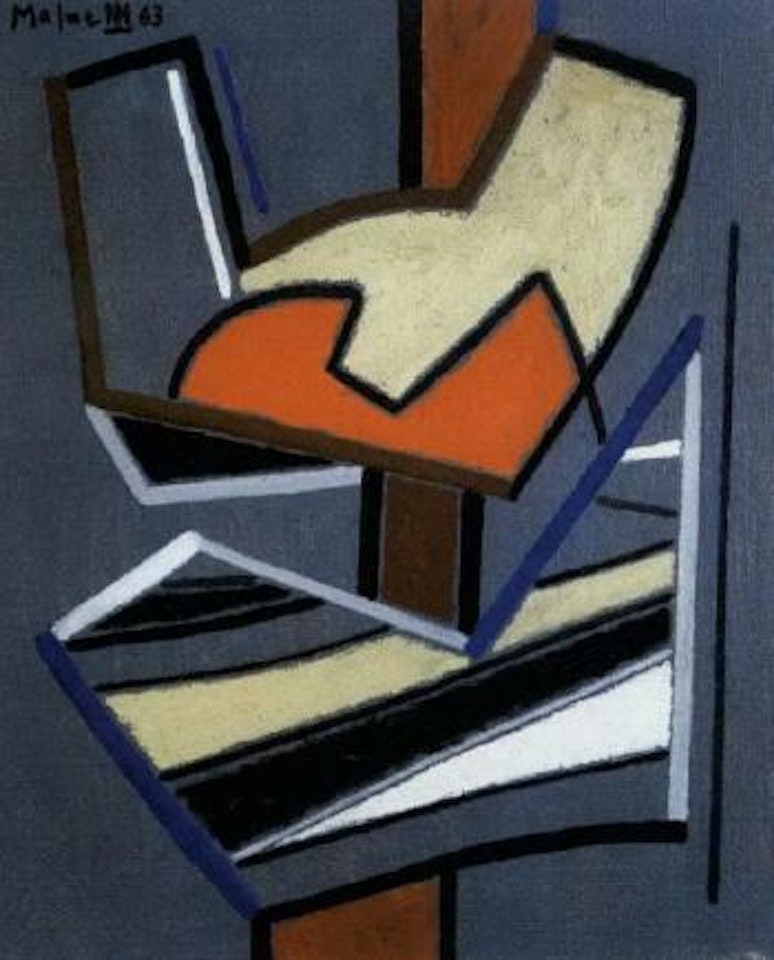 Sur fond gris n.12 by Alberto Magnelli