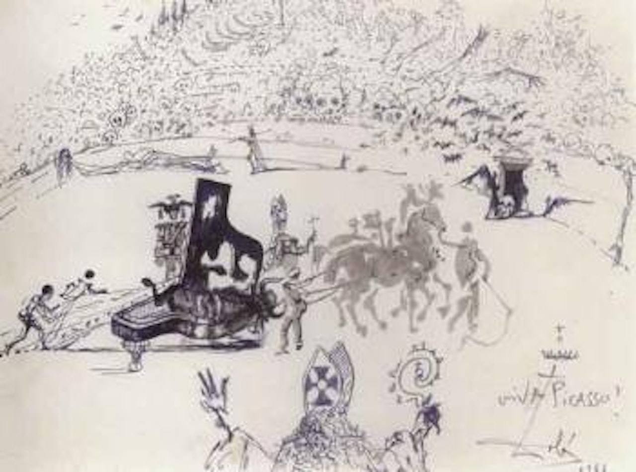 La mort du taureau by Salvador Dali