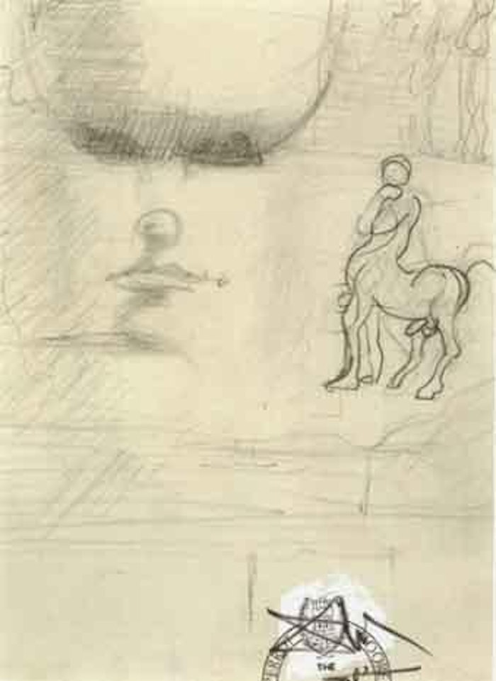 Etude pour "ll'enigme sans fin" by Salvador Dali