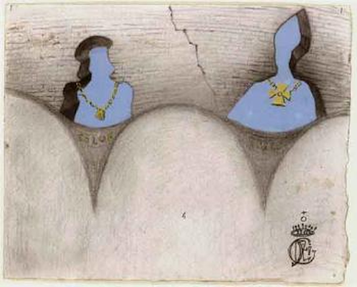 Colon et Lull, projet pour le hall du Musee de Figueras by Salvador Dali
