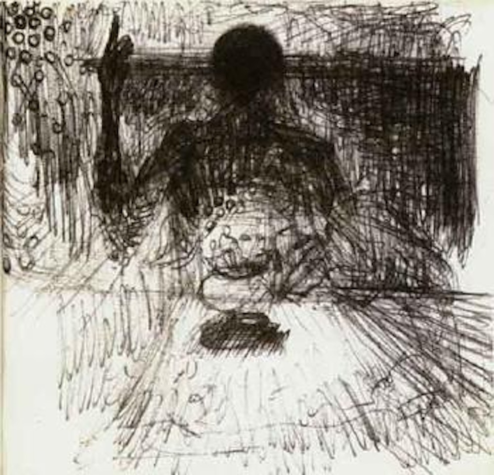 Etude pour la Cene by Salvador Dali