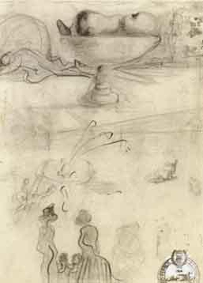 Etude pour le tableau by Salvador Dali