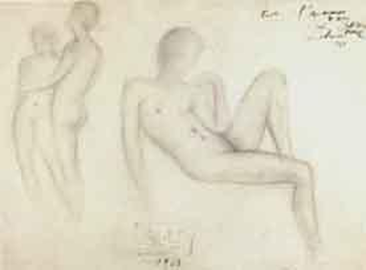 Couple et nu allonge by Salvador Dali