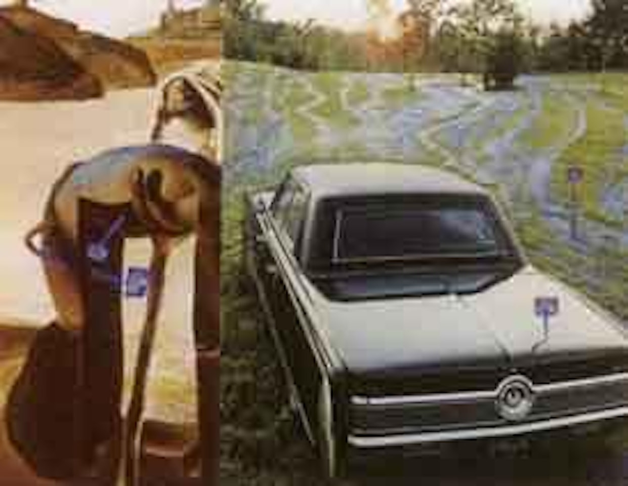 Sans titre, voiture Americaine by Salvador Dali