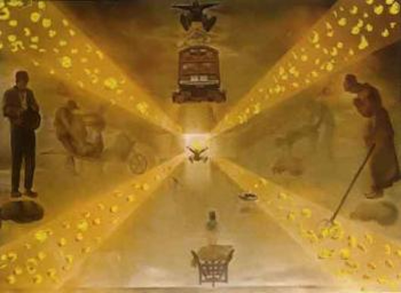 Variation autour de la gare de Perpignan by Salvador Dali